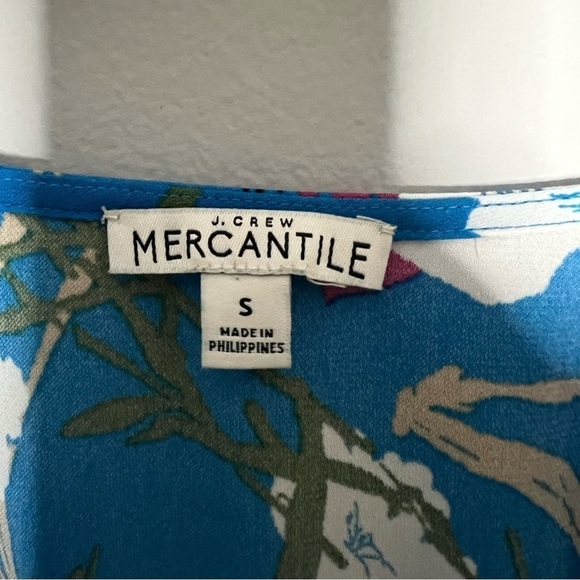 J Crew Mercantile Floral Ruffle Trim Midi Dress Small - Picture 7 of 9